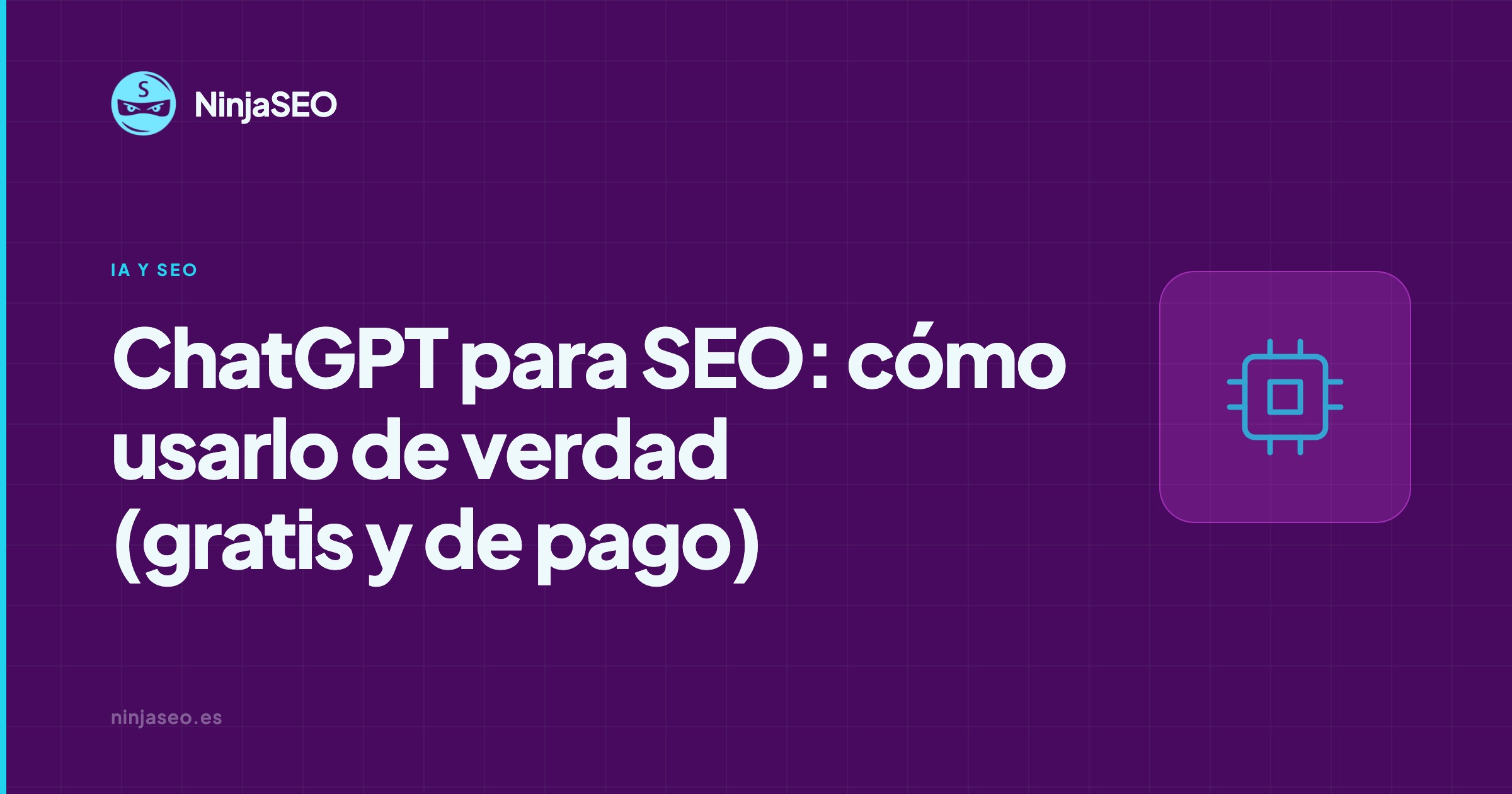 ChatGPT para SEO — NinjaSEO