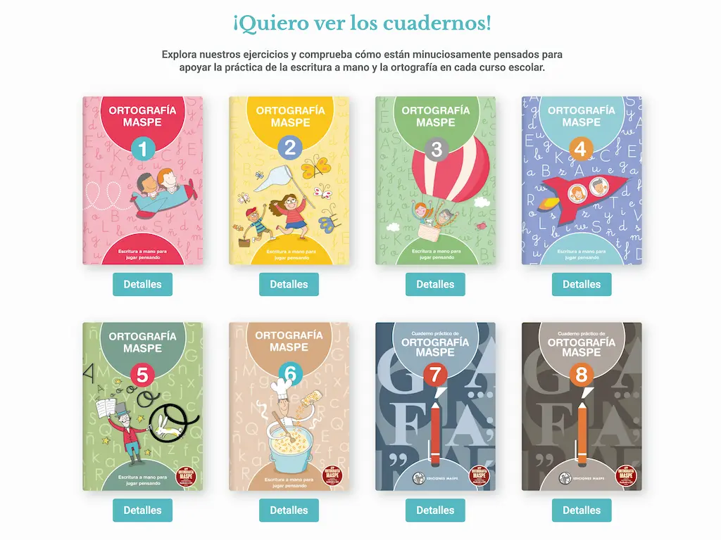 Ediciones Maspe — Tienda online cuadernos de ortografía