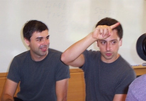Larry Page y Sergey Brin de Google